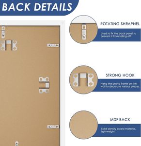 Customized Simple Eco-Friendly A1/A2/A3/A4/A5/<b>4x6</b>/5x7/6x8/8x10/12x18/16x20/18x24/20x28/24x36 Black White Wood Photo <b>Frame</b> - Product Image 3