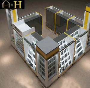 आधुनिक डिजाइन शॉपिंग मॉल मोबाइल एक्सेसरीज प्रदर्शित 3 डी सेल फोन कियोस्क डिजाइन - Product Image 5