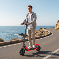 Trottinette pliable à frein à disque D03 rose, cadre en fer 8,5 pouces, vitesse rapide, hauteur réglable, pour femmes, prix usine