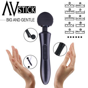 Jouets sexuels pour femmes, vibromasseur AV, baguette vibrante, machine de massage vibrante, vibromasseur AV érotique, 10 fréquences, masseur corporel - Product Image 3
