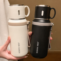 Bouteille d'eau isotherme en acier inoxydable 316, grande capacité, design minimaliste moderne, isolation thermique de 6 à 12 heures