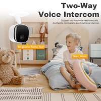 Caméra de sécurité WiFi PTZ Ziicam Mini 2MP, intérieure, sans fil, audio bidirectionnel, détection de mouvement, alarme, enregistrement sur carte TF