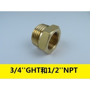 Garden Hose Fittings 3/4 Ght Male 1/2 Npt Female Copper Pipe Adapter Connectors For Bulk Hose Durable Ansi Standard - Product Image 3