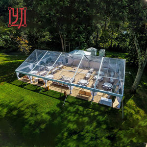 Tente de réception de luxe 15x30m avec toit transparent pour mariage et banquets - Product Image 5