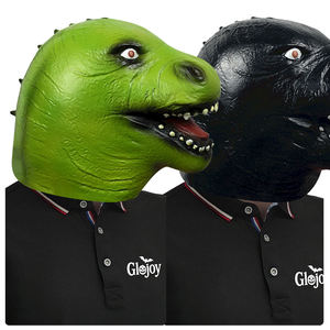 قناع رأس حيوان مخصص من اللاتكس على شكل ديناصور، هدايا حفلات الهالوين، إكسسوارات تنكرية مضحكة للحفلات التنكرية - Product Image 3