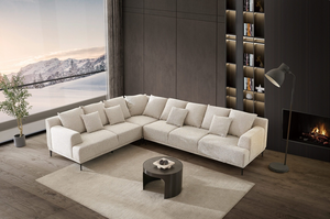 Luxury Italian Corner <b>Sofa</b> Set Living Room Furniture Sectional Modern Fabric L Shape <b>Sofa</b> Cheap Price - Product Image 2
