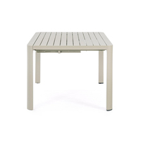 AJUNION Nouveau design Table extensible Mobilier de salle à manger Table à manger carrée en aluminium extensible pour jardin extérieur