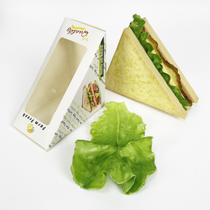 <span class=keywords><strong>Caja</strong></span> Triangular Desechable para Empacar Sándwiches con Ventana Transparente, <span class=keywords><strong>Caja</strong></span> para Pan de Sándwich - Product Image 5