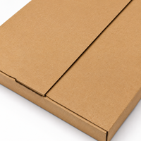 Meilleure vente de boîte de papier d'emballage adhésif Photo boîte postale pliante auto-scellante en carton rigide Mailer boîte d'expédition