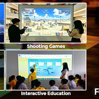 Jeux de projection murale interactifs actifs en intérieur, jeux de projection interactifs multijoueurs pour enfants, fêtes et événements pour adultes