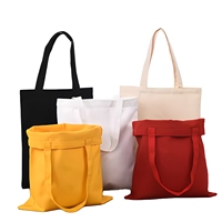 Sac fourre-tout en toile de coton écologique réutilisable et recyclable avec poignée, personnalisable avec logo et couleur, idéal pour le shopping