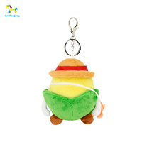 Porte-clés en peluche personnalisé OEM, imprimé, doux, rembourré, pendentif de sac, vente en gros pour cadeaux promotionnels