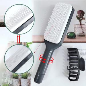<span class=keywords><strong>Brosse</strong></span> <span class=keywords><strong>à</strong></span> <span class=keywords><strong>cheveux</strong></span> rétractable <span class=keywords><strong>autonettoyante</strong></span> avec poils en nylon <span class=keywords><strong>Brosse</strong></span> <span class=keywords><strong>à</strong></span> <span class=keywords><strong>cheveux</strong></span> démêlante pour usage domestique avec fonctions de massage par évent - Product Image 2