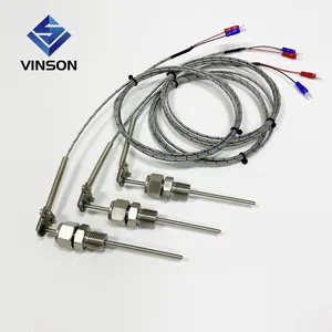 Customized EGT K Type Thermocouple Exhaust Probe High Temperature Sensors Threads with 2M cable