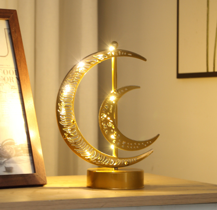 Wooden Ramadans Decorations 3D Hollow Moons Star Ornament With Led Light Egyptians Holiday Decorations Supplies Wooden Ramadans Decorations 3D Hollow Moons Star Ornament With Led Light Egyptians Holiday Decorations Supplies