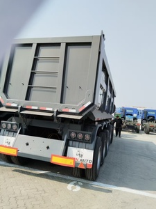Tri trục 50 tấn 20 Cub 9 mét vercoe Heavy Duty Dump bán Trailer giá thấp vật liệu thép khai thác mỏ tipper xe tải Trailer - Product Image 5
