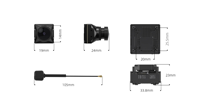 Kit Avatar HD V2 Walksnail avec double antenne, système de caméra FPV 1080P/120fps avec stockage 32G, stabilisation Gyroflow