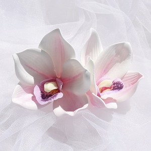 ดอกกล้วยไม้ประดิษฐ์พิมพ์ลาย3D: ผ้าฝ้ายซิลิโคน Hui LAN สำหรับตกแต่งบ้านที่ทันสมัย - Product Image 4