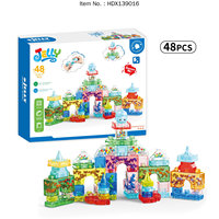 Blocs de construction sensoriels souples à presser et étirer DIY, blocs de construction souples en TPE, ensemble de construction pour enfants