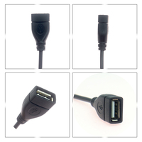 Kabel USB 2.0 Female/Male ke JST ZH1.5mm 2/4 Pin, Selubung PVC, Konduktor Tembaga Murni, Pitch 1.0/2.0/2.54mm, Untuk Penggunaan Elektronik