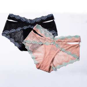 Low-Rise kurze höschen spitze unterwäsche briefs sexy frauen panty transparent atmungs - Product Image 1