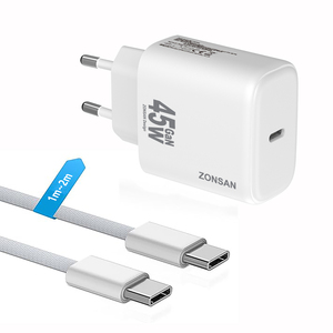 Cargador rápido 45W PD EE. UU. Enchufe DE LA UE USB C Teléfono móvil Carga rápida 45W Corriente de salida Adaptadores eléctricos Cargador Gan 45W Original - Product Image 1
