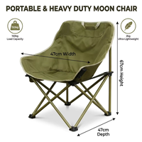 Chaises pliantes modernes pour l'extérieur - Chaises de jardin légères et portables pour le camping, la randonnée, la pêche, les pique-niques et les aventures à la plage