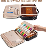 Sac à main de poche en maille multifonctionnel pour la Bible Étui portable pour la Bible Sac d'organisation durable Porte-stylo Fentes Sac pour livres