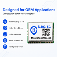 Module GNSS compact à double fréquence, module récepteur GPS, module de positionnement multi-constellations pour appareils OEM