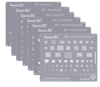 Pochoir de reballage en acier QIANLI pour iPhone 11 12 13 Pro XS MAX XR X 8P 8 7P 7 6S 6plus CPU IC puce étain plantation filet à souder