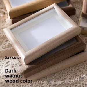 Cadre <span class=keywords><strong>photo</strong></span> carré creux personnalisable avec support brodé pour mur, cadre boîte à ombre moderne et durable pour affichage sur table - Product Image 4