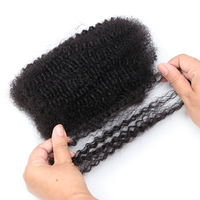 Extensions de cheveux brésiliens Remy Afro Kinky en vrac pour la réparation de dreadlocks et de locs, tressage torsadé avec trame simple