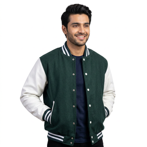 <b>Men's</b> Premium Quality Canvas Varsity Letterman <b>Jacket</b> Custom <b>Baseball</b> <b>Jacket</b> Stand Collar Winter CollegeBaseballjacket <b>for</b> <b>men</b> - Product Image 1