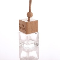 Flacon de parfum en verre givré de 8 ml et 10 ml, en forme de goutte d'eau, avec bouchon à vis ou bouchon en liège, pour diffuseur d'air de voiture, finition gravée à l'acide, ouverture facile
