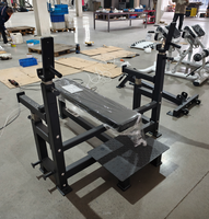 Équipement de musculation pour salle de sport, banc de musculation multifonctionnel réglable, banc plat de compétition, rack combiné pour presse