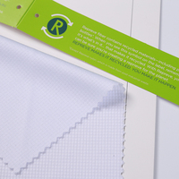 Tissu en maille à carreaux recyclable pour vêtements de sport, uniformes d'école, chaussures de sport, Mini grille anti-fuite, tricot Jacquard