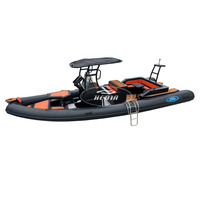Fabricants de bateaux chinois, bateau à console centrale de 8 m, 800, 7,9 m avec moteur hors-bord de 150 ch