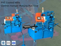 Machine de formage de cintres en fil de fer recouvert de PVC, anti-rouille et antidérapant, avec design à épaule crantée