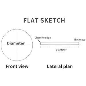 แซฟไฟร์แบนหนา1.5มม. 18-29.5มม. อุปกรณ์ซ่อมคริสตัลนาฬิกาพื้นผิวกระจก - Product Image 4