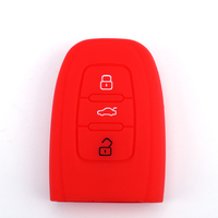 Couverture de porte-clés de voiture en silicone à 3 boutons antidérapante personnalisée en Offre Spéciale pour accessoires de clé de prix usine A6L
