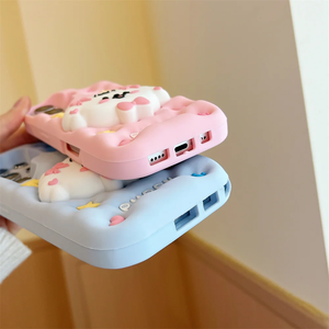 Kawaii phim hoạt hình Puppy điện thoại trường hợp đối với Samsung <span class=keywords><strong>Galaxy</strong></span> A12 A13 A14 A15 A24 A25 A35 A50 A51 A54 A55 với chủ mềm Silicone Bìa - Product Image 5