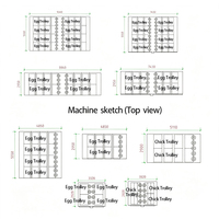 57600 Eier Einstufiger Inkubator Vollautomatische Intelligente Steuerung Geflügel-Eierbrutmaschine für Hühner Enten Gänse