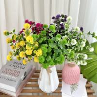 Dekorasi Bunga Hydrangea Simulasi Kecil Buatan Tangan, Bunga Hydrangea Artifisial untuk Acara Reuni, Pernikahan, Natal, Wisuda