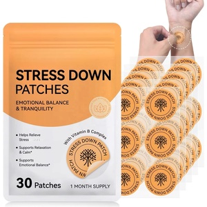 Patchs <span class=keywords><strong>anti</strong></span>-<span class=keywords><strong>stress</strong></span> naturels à marque privée avec thé vert et écorce de magnolia, patch transdermique apaisant longue durée - Product Image 2