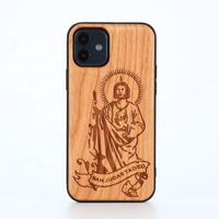 Coque de téléphone en bois série de couverture en bois massif en vrac gravable personnalisée pour Iphone 15 pro max 14