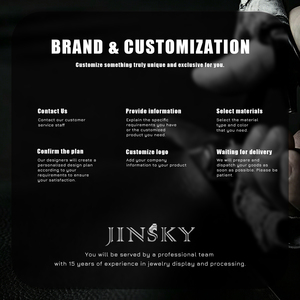 ขาตั้งโชว์เครื่องประดับไมโครไฟเบอร์ Jinsky ขายดี จัดส่งเร็ว สำหรับแหวน ต่างหู สร้อยคอ สีเบจ - Product Image 6