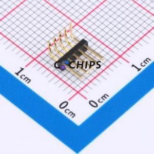 X1311WR-05J-C40D24 Pin Header Bent Lead Through Hole,P=1.27mm Connector 1x5P 1.27mm 1.27mm Pin Header - Product Image 1