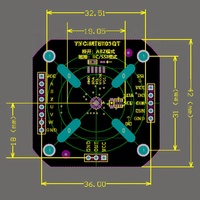 Modul Encoder Magnetik Presisi Tinggi 14bit MT6701 Sensor Pengukuran Sudut dengan Magnet untuk Motor Brushless BLDC