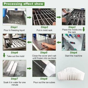 Réfrigérateur solaire commercial professionnel 2 tonnes 1000 kg 10 3 tonnes, machine à fabriquer de grands blocs de glace en cubes, prix commercial industriel - Product Image 5