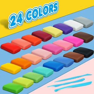 ดินปั้นนุ่มสำหรับเด็ก 24 สี ดินปั้นแห้งเร็ว ปลอดสารพิษ สำหรับงานประดิษฐ์ DIY - Product Image 2